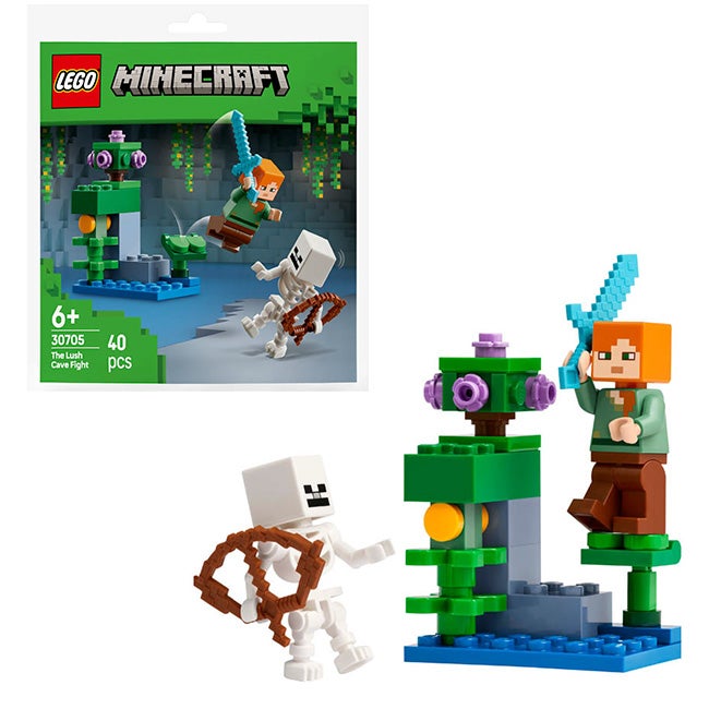 LEGO MINECRAFT THE LUSH CAVE FIGHT