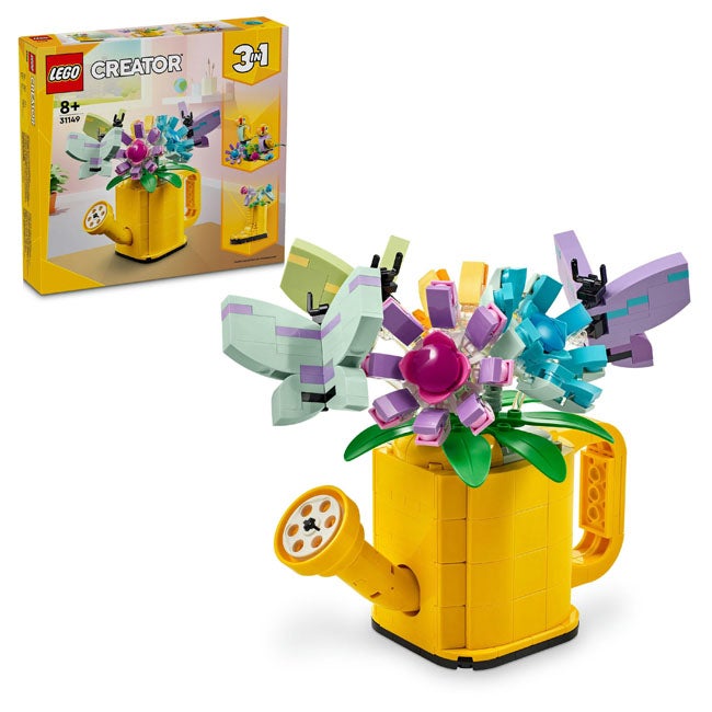 LEGO CREATOR FLOWERS IN WATERING CAN