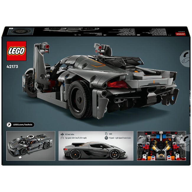 LEGO TECHNIC KOENIGSEGG JESKO ABSOLUT GRAY HYPERCAR