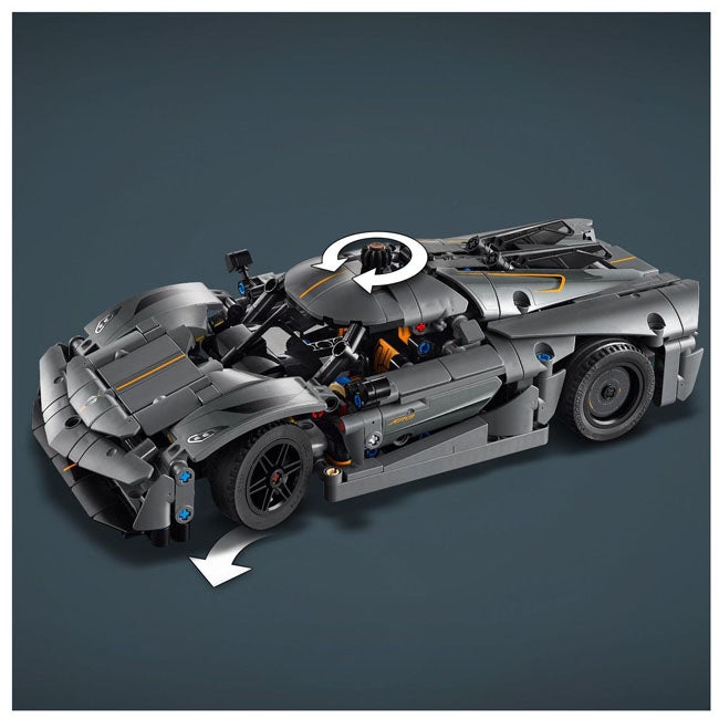 LEGO TECHNIC KOENIGSEGG JESKO ABSOLUT GRAY HYPERCAR