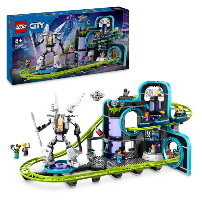 LEGO CITY ROBOT WORLD ROLLER-COASTER PARK