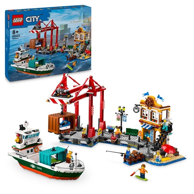 LEGO CITY SEASIDE HARBOR WITH CARGO SHIP