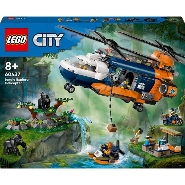 LEGO CITY JUNGLE EXPLORER HELICOPTER AT BASE CAMP