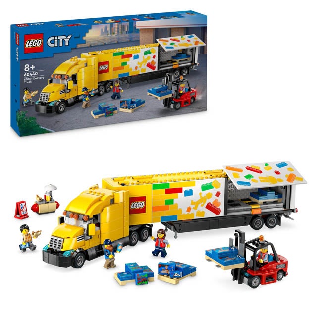 LEGO CITY YELLOW DELIVERY TRUCK TOY