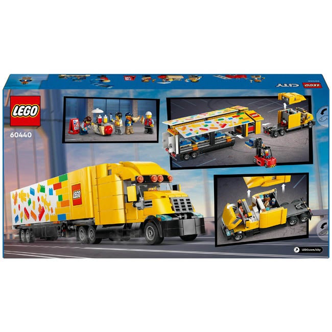 LEGO CITY YELLOW DELIVERY TRUCK TOY