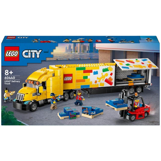 LEGO CITY YELLOW DELIVERY TRUCK TOY