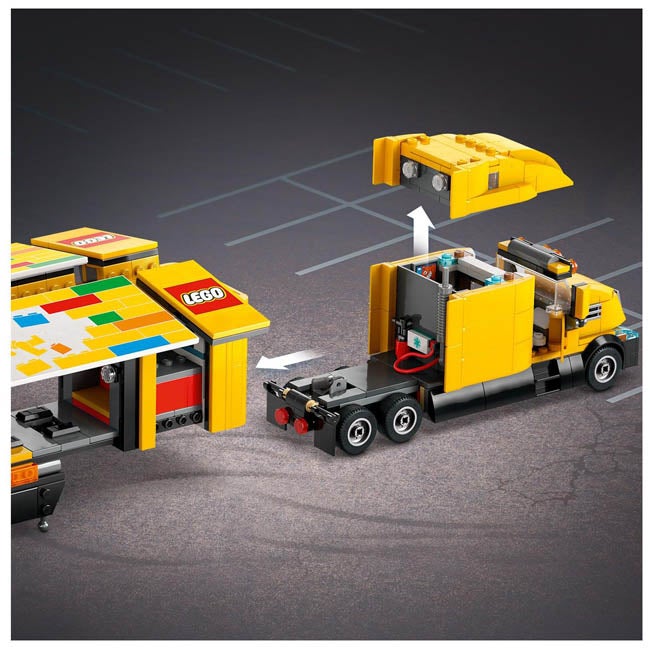 LEGO CITY YELLOW DELIVERY TRUCK TOY