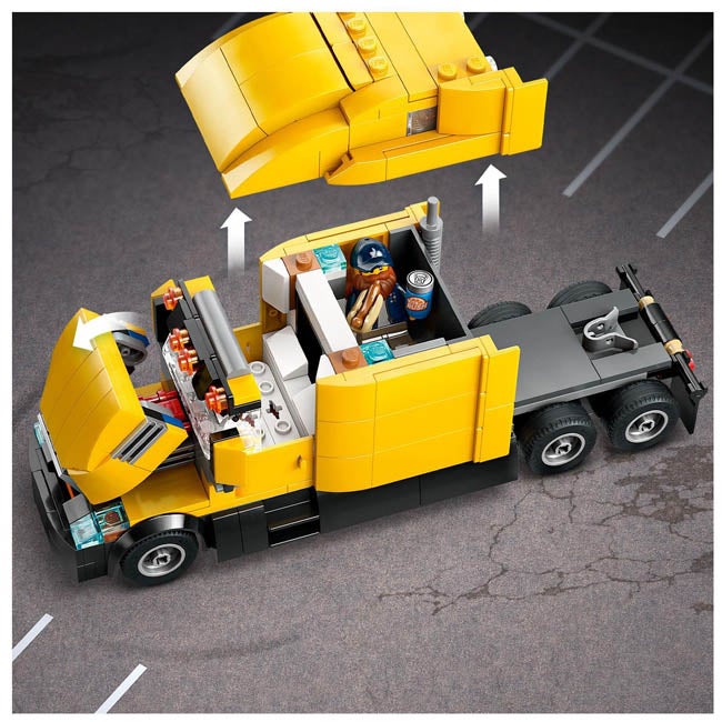 LEGO CITY YELLOW DELIVERY TRUCK TOY