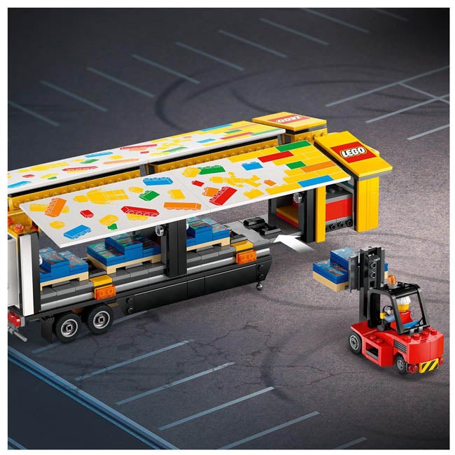 LEGO CITY YELLOW DELIVERY TRUCK TOY