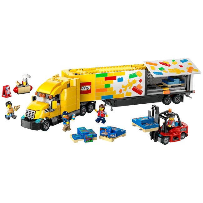 LEGO CITY YELLOW DELIVERY TRUCK TOY