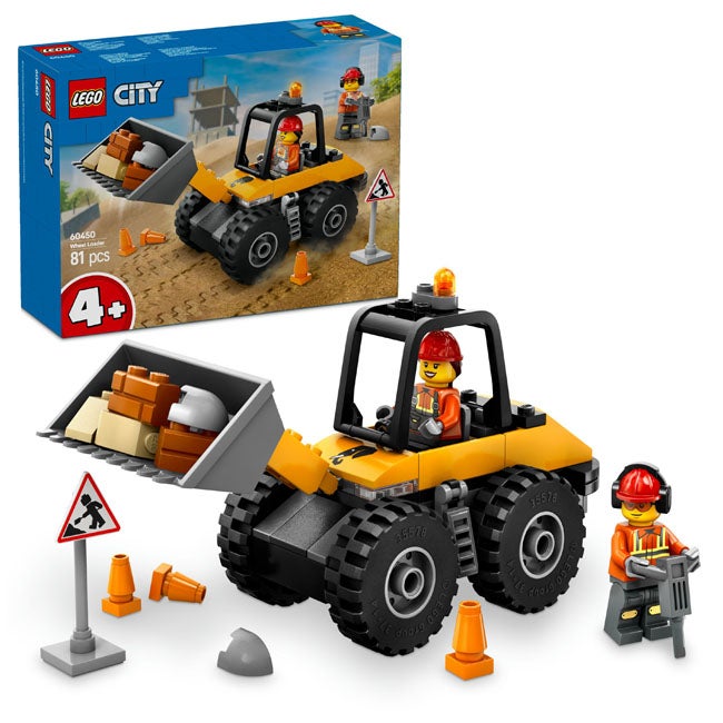 LEGO CITY YELLOW CONSTRUCTION WHEEL LOADER