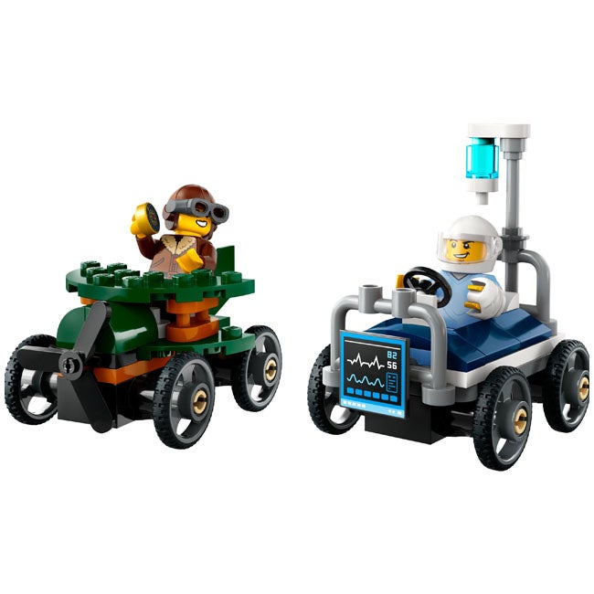 LEGO CITY AIRPLANE VS HOSPITAL BED RACE CAR PACK