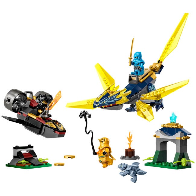 LEGO NINJAGO NYA AND ARINS BABY DRAGON BATTLE
