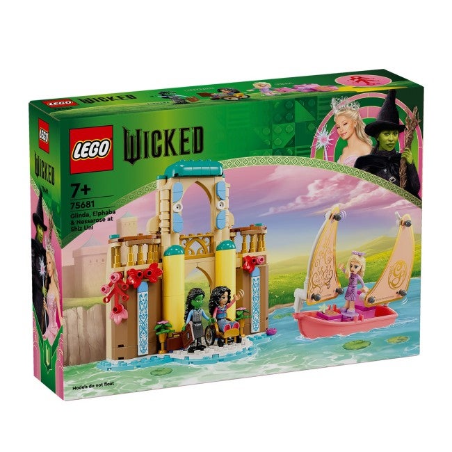 LEGO WICKED GLINDA ELPHABA AND NESSAROSE AT SHIZ UNIVERSITY
