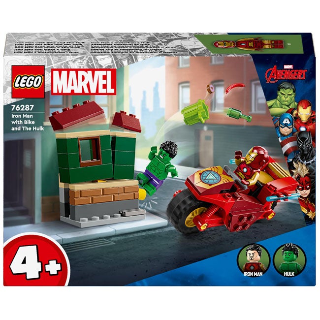 LEGO MARVEL IRON MAN WITH BIKE AND THE HULK