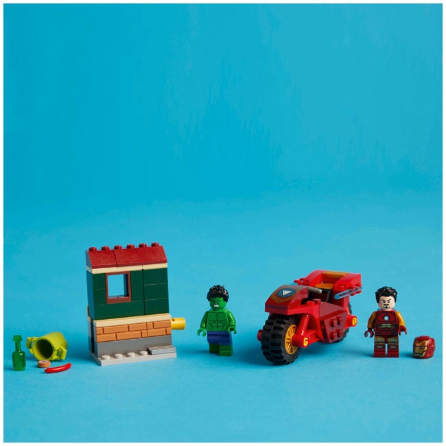 LEGO MARVEL IRON MAN WITH BIKE AND THE HULK