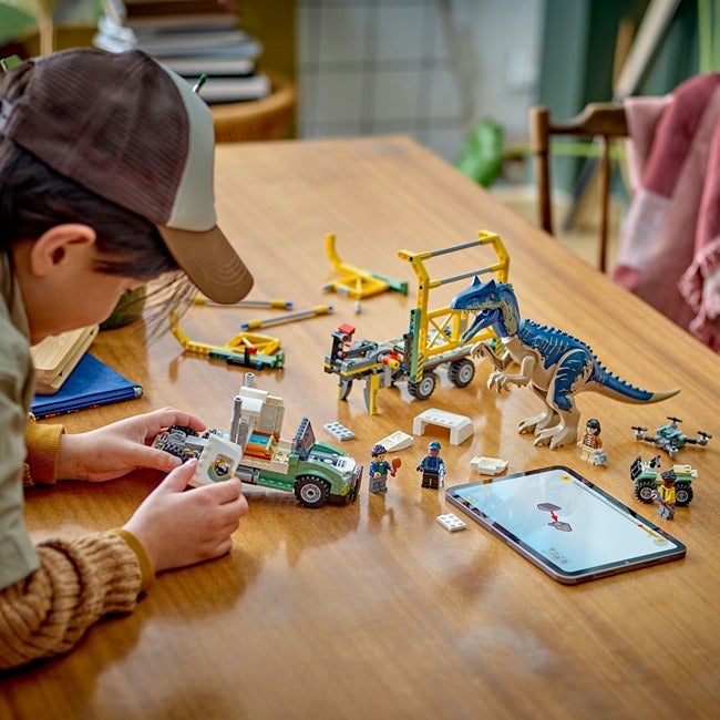 LEGO JURASSIC WORLD DINOSAUR MISSIONS: ALLOSAURUS TRANSPORT
