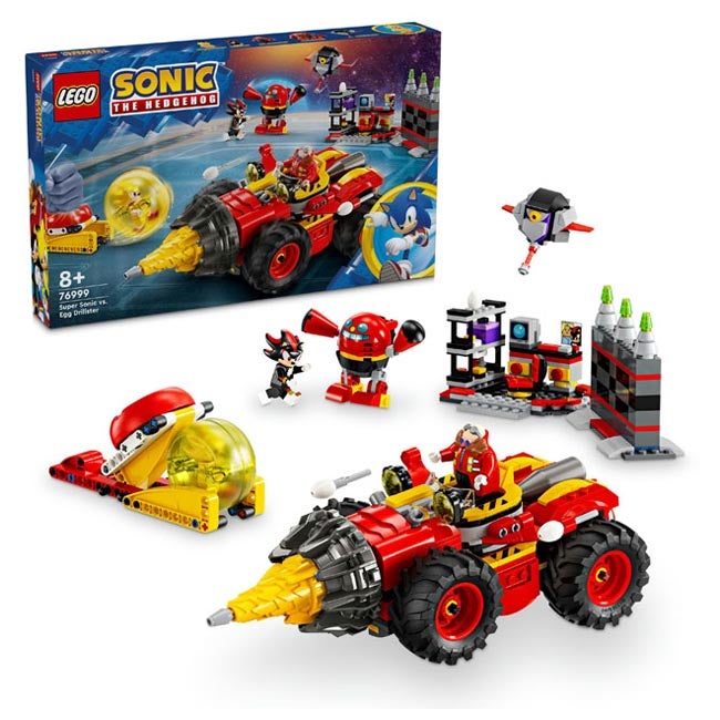 LEGO SONIC THE HEDGEHOGO SUPER SONIC VS. EGG DRILLSTER