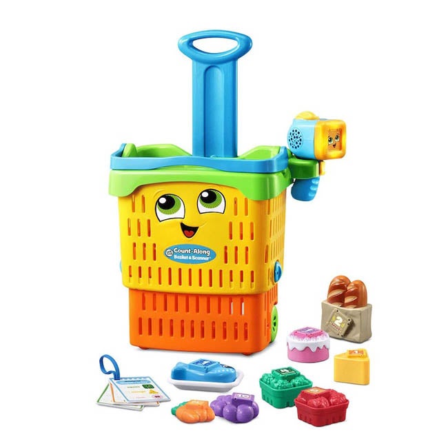 LEAP FROG COUNT ALONG BASKET AND SCANNER