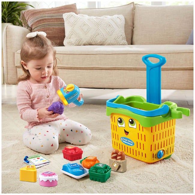 LEAP FROG COUNT ALONG BASKET AND SCANNER