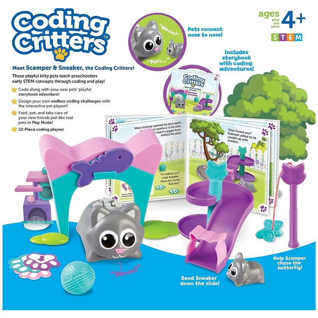 LEARNING RESOURCES CODING CRITTERS SCAMPER & SNEAKER