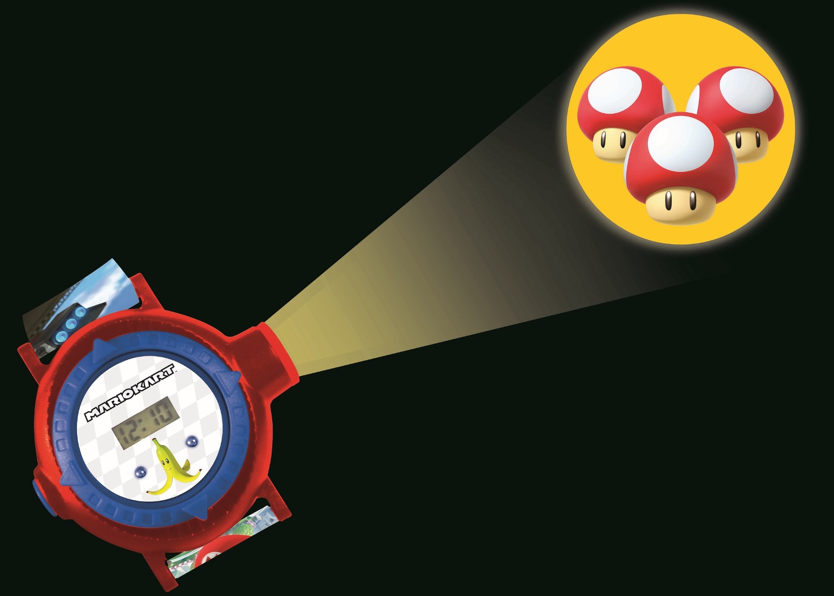 LEXIBOOK MARIO KART DIGITAL PROJECTION WATCH W/20