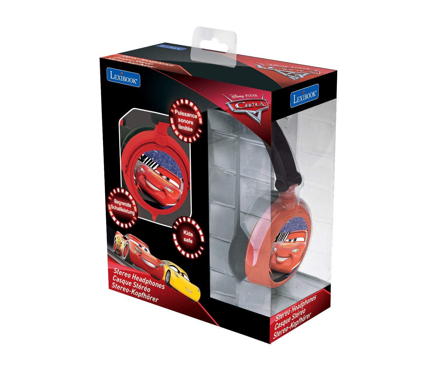 LEXIBOOK DISNEY CARS STEREO WIREDFOLDABLE HPHONES