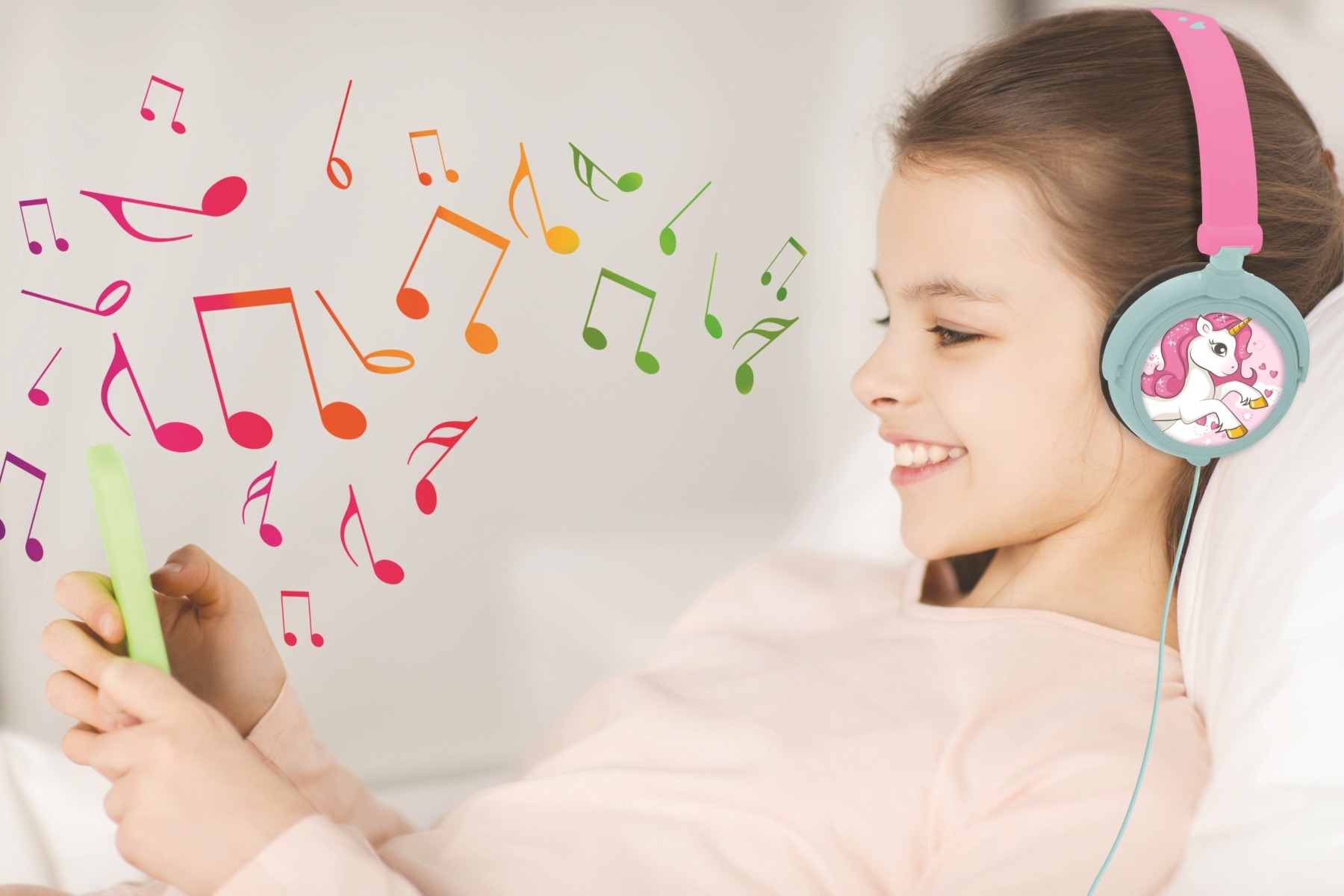 LEXIBOOK UNICORN STEREO WIRED FOLDABLE HEADPHONE