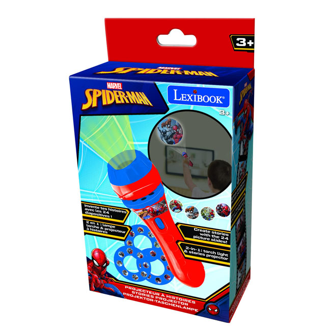LEXIBOOK SPIDER-MAN STORIES PROJECTOR&TORCH LIGHT