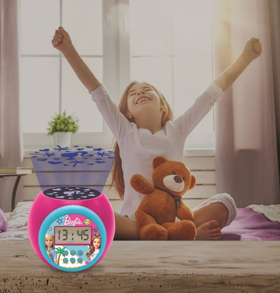 LEXIBOOK BARBIE PROJECTOR ALARM CLOCK WITH TIMER