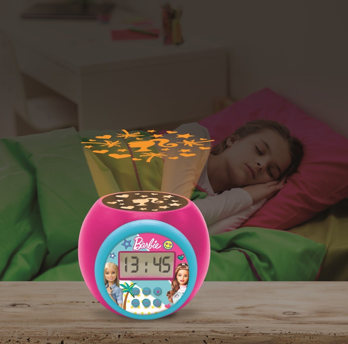 LEXIBOOK BARBIE PROJECTOR ALARM CLOCK WITH TIMER
