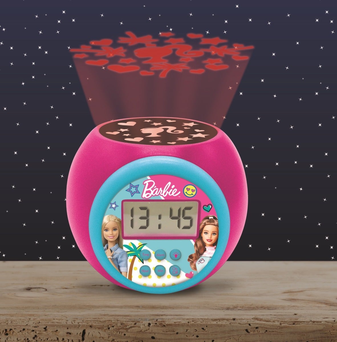 LEXIBOOK BARBIE PROJECTOR ALARM CLOCK WITH TIMER