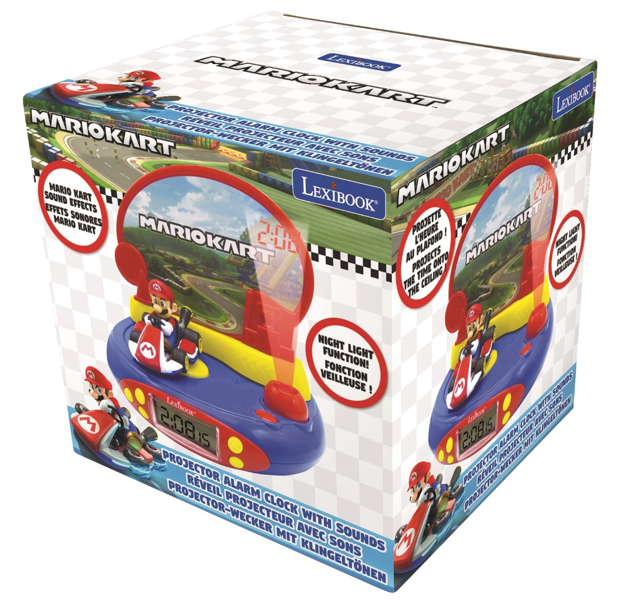 LEXIBOOK MARIO KART 3D CHARACTER PROJECTOR CLOCK