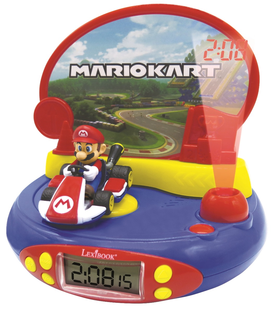 LEXIBOOK MARIO KART 3D CHARACTER PROJECTOR CLOCK