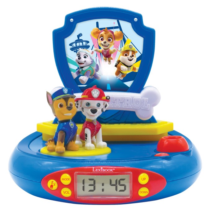 LEXIBOOK PAW PATROL 3D CHASE PROJECTOR CLOCK