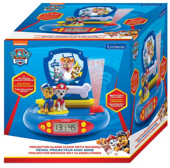 LEXIBOOK PAW PATROL 3D CHASE PROJECTOR CLOCK