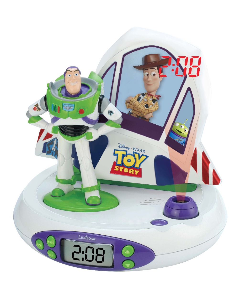 LEXIBOOK DISNEY TOY STORY PROJECTOR CLOCK W/SOUNDS