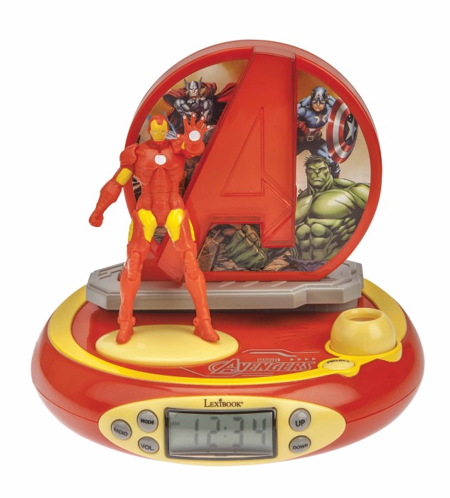 LEXIBOOK AVENGERS 3D IRON MAN PROJECTOR CLOCK