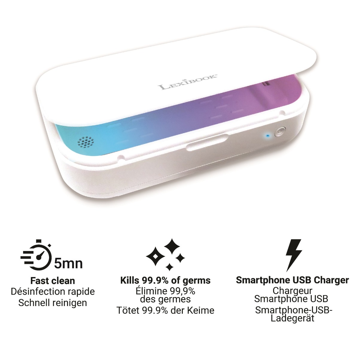 LEXIBOOK PORTABLE UV STERILIZER BOX