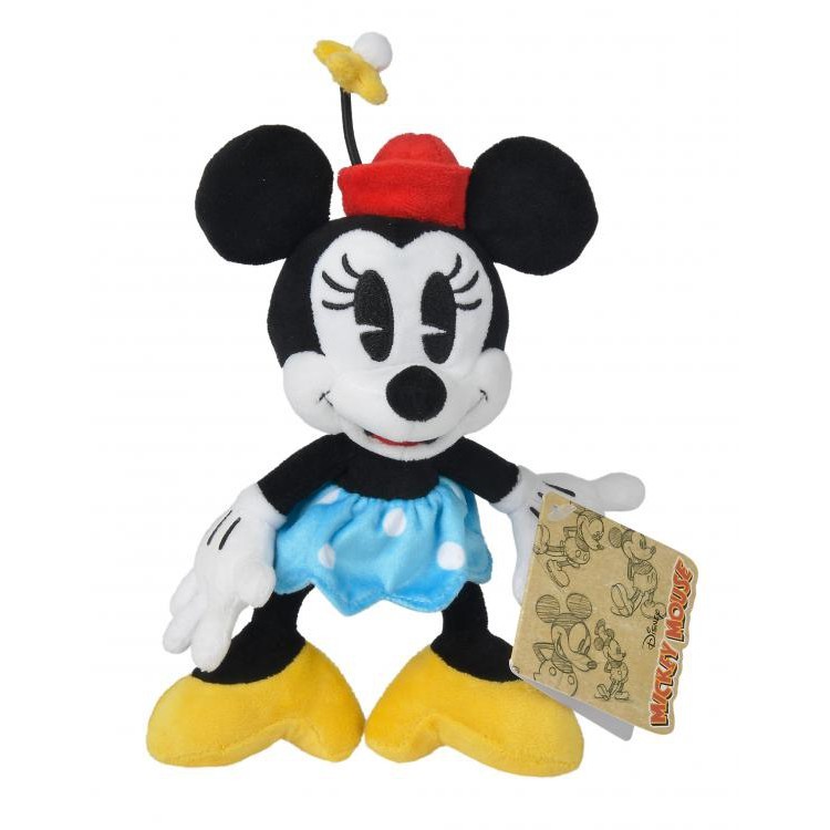 DISNEY MINNIE MOUSE RETRO MINNIE BLUE SKIRT 7" PLUSH