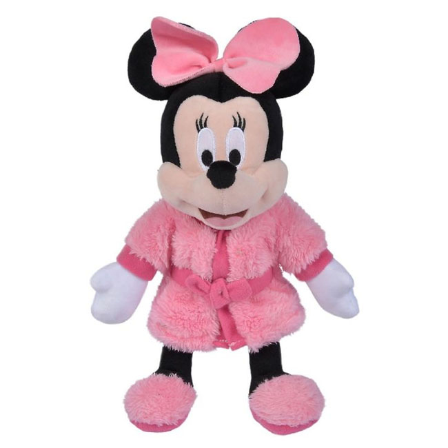 LIFUNG DISNEY PLUSH MINNIE IN PINK ROBE 10 INCH