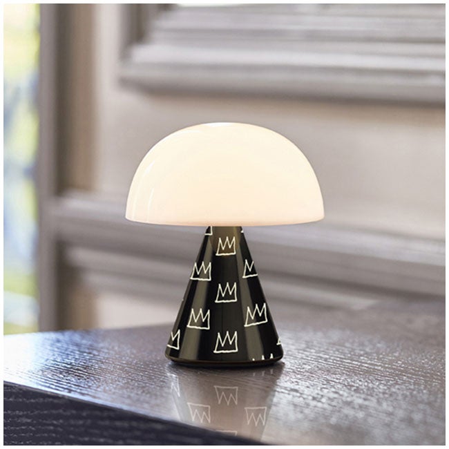 LEXON MINA M - X JEAN-MICHEL BASQUIAT LED LAMP- CROWN BLACK