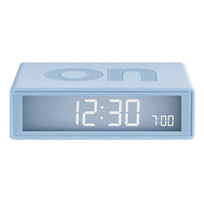 LEXON FLIP+ MINI TRAVEL CLOCK  - LIGHT BLUE