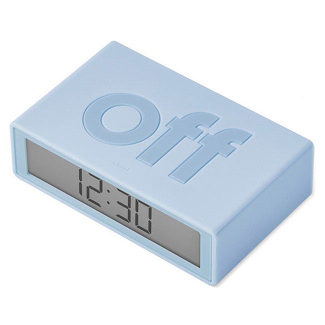 LEXON FLIP+ MINI TRAVEL CLOCK  - LIGHT BLUE