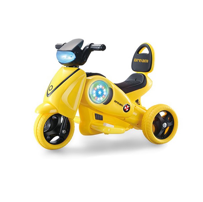LITTLE ANGEL KIDS RIDE-ON MOTORCYCLE YELLOW