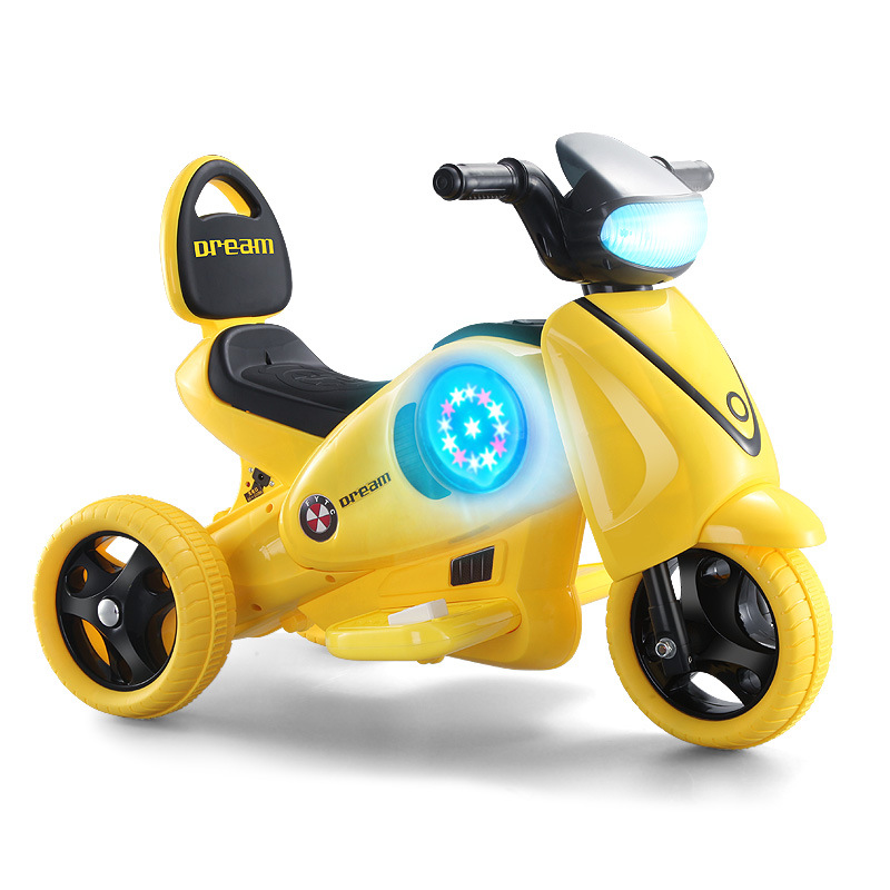 LITTLE ANGEL KIDS RIDE-ON MOTORCYCLE YELLOW