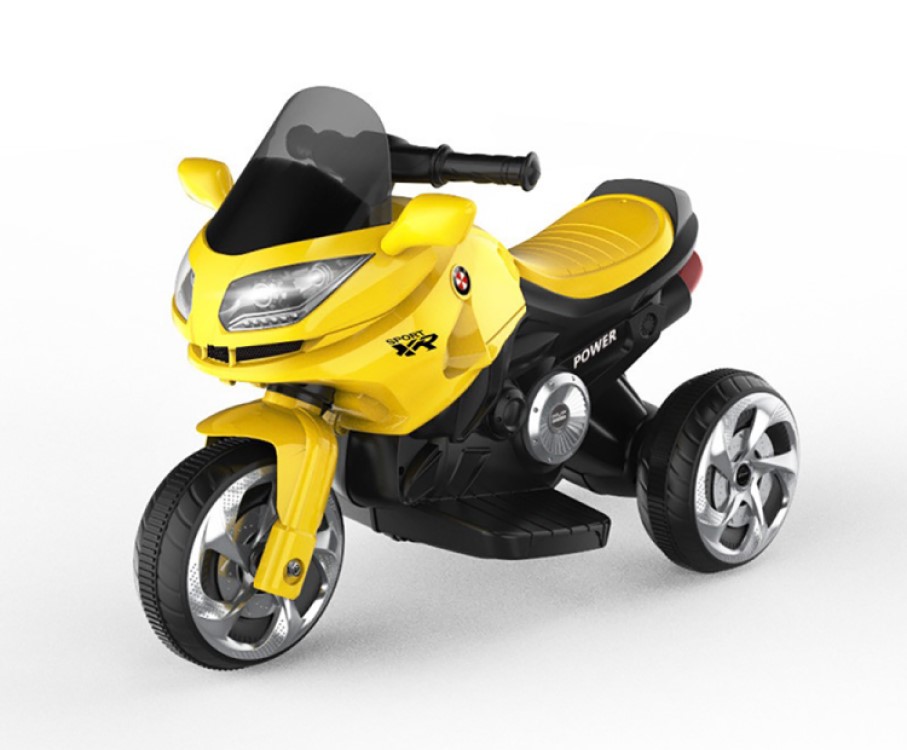 LITTLE ANGEL KIDS MOTORCYCLE YELLOW BMW