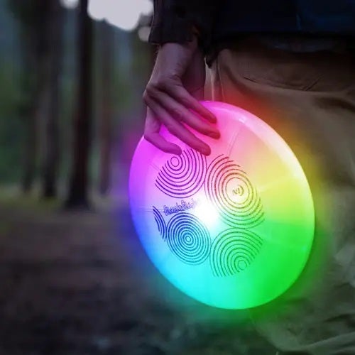 NITE IZE FLASHFLIGHT LED LIGHT UP FLYING DISC - BLUE