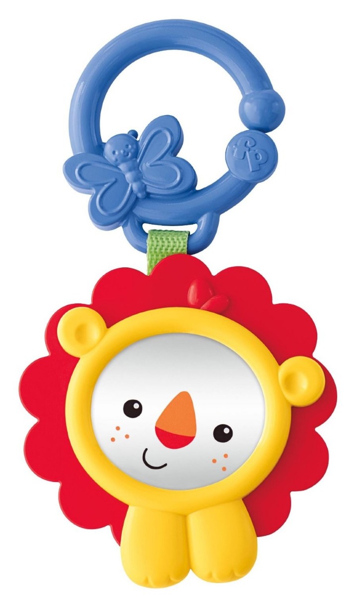 FISHER-PRICE PEG LION MIRROR FROG TEETHER