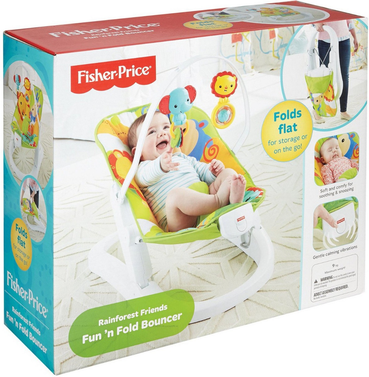 FISHER-PRICE RAINFOREST FRIENDS COMPACT BOUNCER